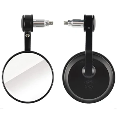 Afbeelding van Evermotor Universele spiegel voor motorfiets, rond, E getest quad, MTB, bromfiets