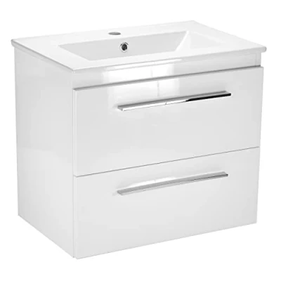 Afbeelding van paplinskimoebel badkamermeubel 60 cm x 40 53,5 toiletkast wastafel met onderkast badkamermeubels