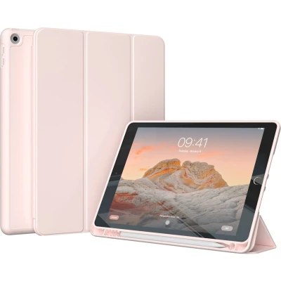Afbeelding van Accezz Tablet Hoes Geschikt voor iPad 6 (2018) 9.7 inch / 5 (2017) Smart Silicone Bookcase Roze