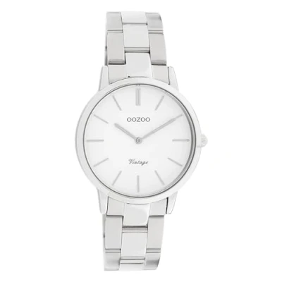 Afbeelding van OOZOO Timepieces zilverkleurige horloge met roestvrijstalen armband C20038