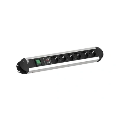 Afbeelding van Bachmann 331.013 Overspanningsveilige stekkerdoos 6 voudig Meerdere kleuren Randaarde stekker 1 stuk(s)