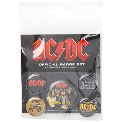 Afbeelding van AC/DC Button Albums 5 pack