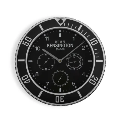 Afbeelding van Muurklok Versa Kensington Metaal 5 x 40 cm