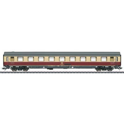 Afbeelding van Märklin 43852 H0 sneltreinrijtuig purperrood/beige 1e klas van de DB Avmz 111