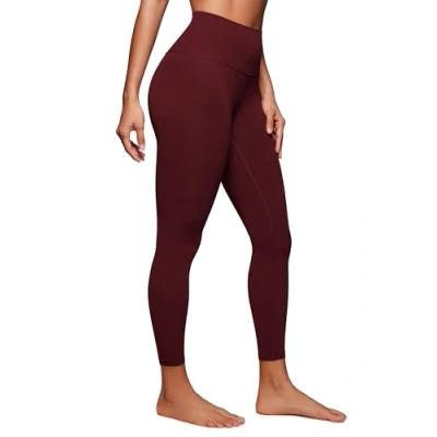 Afbeelding van CRZ Yoga Dames Butterluxe Leggings 65 cm Hoge Taille Ultra Zachte Workout Merlot Rood 42, (Merlot), 42