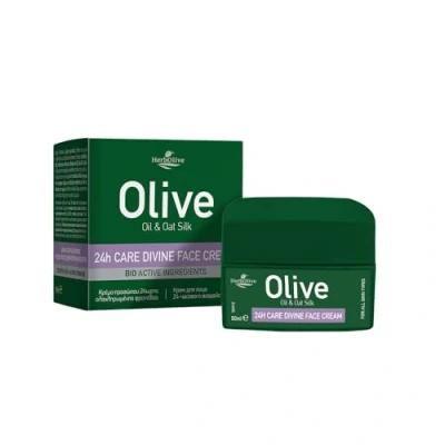 Afbeelding van HerbOlive 24 uurs Gezicht creme*Olijfolie &amp; Haverzijde* 50ml
