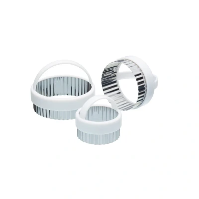 Afbeelding van Kitchen Craft Uitsteker Set/3 Rond Gekarteld RVS