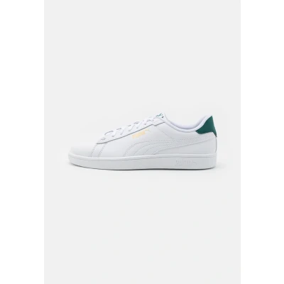 Afbeelding van Puma Smash 3.0 Unisex Sneakers laag, Maat: 47, White/malachite/gold Leer en imitatieleer