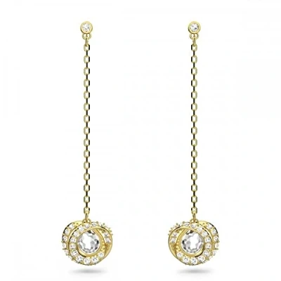 Afbeelding van Swarovski Dames OorbellenOorhangers Metaal Goudkleurig