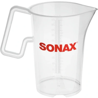 Afbeelding van SONAX Doseerbeker 1 liter (1 stuk) voor veilige dosering en overdracht van reinigingsconcentraten enz. art.nr. 04982000