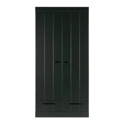Afbeelding van Connect kast 2 deurs 195 cm zwart