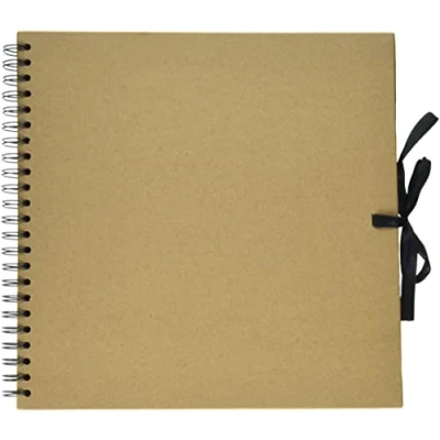 Afbeelding van Gastenboek Kraft Blanco 30x30