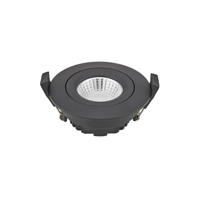Afbeelding van LED plafondinbouwspot Diled, Ø 8,5 cm, 6 W, 3.000 K, zwart