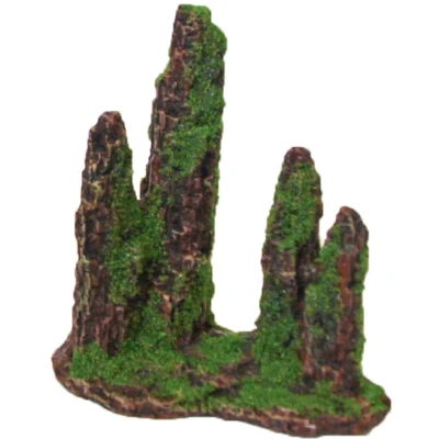Afbeelding van Polyresin ornament rotszuilen met mos 15 cm Gebr. de Boon