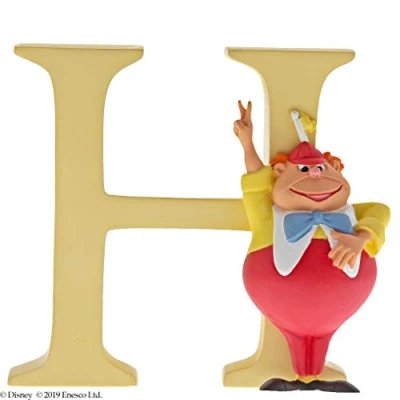 Afbeelding van Disney Alfabet Letter H &#039;H&#039; als in Hilarisch Tweedle Dee uit Alice Wonderland