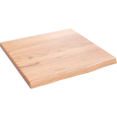 Afbeelding van vidaXL Wastafelblad 40x40x2 behandeld massief hout lichtbruin