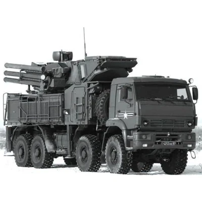 Afbeelding van 1:35 Zvezda 3698 Russian self propelled anti aircraft system Pantsir S1 &quot;SA 22 Greyhound&quot; Plastic Modelbouwpakket
