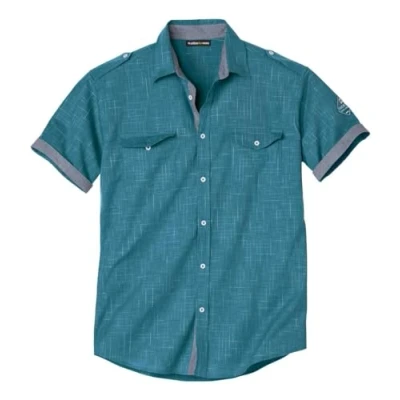 Afbeelding van ATLAS FOR MEN Herenoverhemd met korte mouwen, in grote maten van M tot 5XL, Emerald Groen