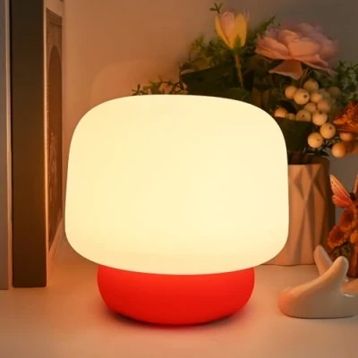 Afbeelding van Euakee Paddestoel nachtlampje voor kinderen, siliconen paddenstoel USB bedlampje, oplaadbaar kleuterschool nachtlampje, led cadeau