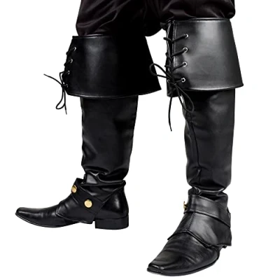 Afbeelding van Boland Beenkappen Ryder One size Zwart Volwassenen Mannen Piraten