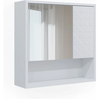 Afbeelding van Vicco Badkamerspiegelkast Agasta, Wit/Wit, 54 x 53 cm