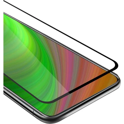 Afbeelding van Cadorabo Screenprotector geschikt voor Honor 9X LITE Volledig scherm pantserfolie Beschermfolie in TRANSPARANT met ZWART Gehard (Tempered) display beschermglas 9H hardheid 3D Touch