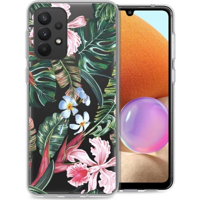 Afbeelding van iMoshion hoesje Geschikt voor Samsung Galaxy A33 Siliconen Design Groen / Dark Jungle