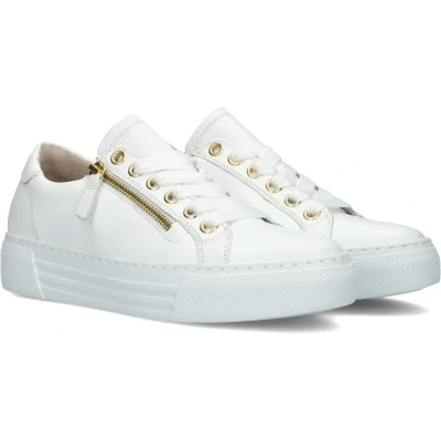 Afbeelding van Gabor Comfort Sneakers laag, Dames, Maat: 43, Weiss/platino Schoenen