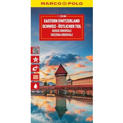 Afbeelding van Marco Polo Wegenkaart Zwitserland Oost