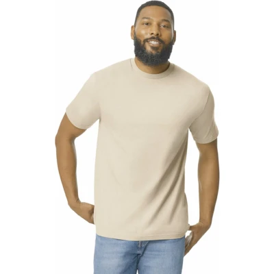 Afbeelding van Gildan Heren T shirt Softstyle Midweight GI65000 Sand