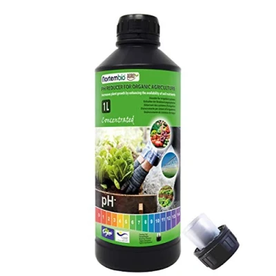 Afbeelding van Nortembio Agro Biologische pH reduceerder, 1 l, universeel gebruik. Ontkalker voor irrigatiesystemen. Oogsten met betere smaak en aroma.