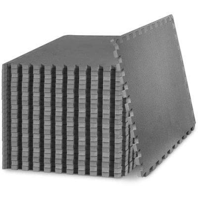 Afbeelding van ProsourceFit Set van 4 extra dikke puzzeloefenmatten, 1,9 cm, in elkaar grijpende tegels EVA schuim voor bescherming en gevoerde trainingsvloer thuis fitnessuitrusting,
