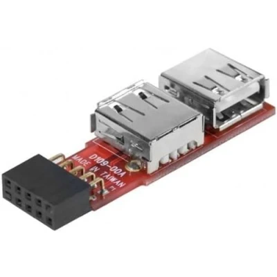 Image de generic Adpatateur interne USB tête 9 broches 2.0 (F) pour