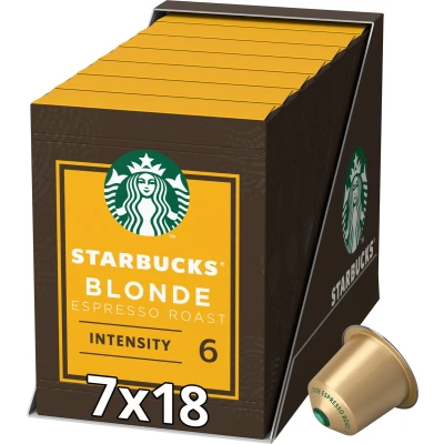 Afbeelding van Starbucks by Nespresso capsules Blonde Espresso Roast 126 koffiecups
