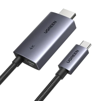 Afbeelding van UGREEN 2 m USB C naar HDMI kabel 4K 60Hz 18Gbps adapter Thunderbolt 2.0 type poort PD opladen 100 W HDR ARC Dolby compatibel met MacBook Pro Air iPad iPhone 16 Plus Max 15 Galaxy S25 S24