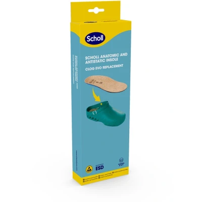 Afbeelding van SCHOLL Anatomic Antistatic Insole Clog Evo Taupe Unisex Inlegzolen Maat 38