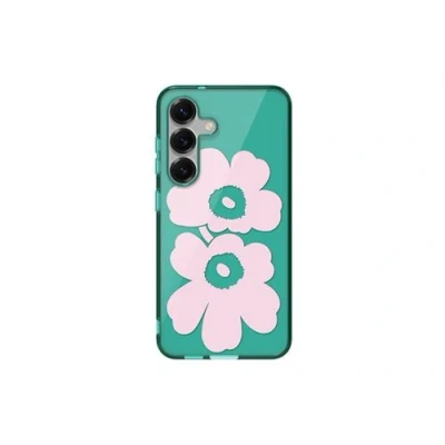 Afbeelding van Samsung Galaxy S25 Hoesje Unikko Hybrid Case Marimekko Roze