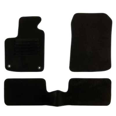 Afbeelding van DBS 1763618 Automatten Op maat gemaakt Autovloermatten 3 delig Antislip Zwarte Tapijt 900 g/m² Fluwelen afwerking Serie Star