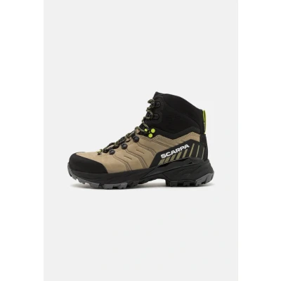 Afbeelding van Scarpa RUSH TREK PRO GORE TEX Outdoorschoenen, Dames, Maat: 40, Stone/sunny lime Nubukleer/ textiel