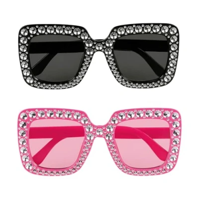 Afbeelding van Boland 2 Partybrillen bling Volwassenen Glitter and Glamour
