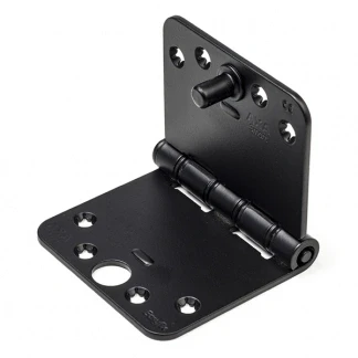 Afbeelding van AXA Veiligheidsscharnier SKG*** Smart Easyfix 150x89MM Ronde Hoek Zwart
