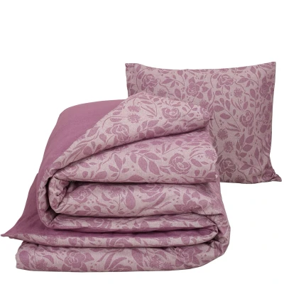 Afbeelding van De Witte Lietaer Dekbedovertrek Lea Lila Eenpersoons 140 x 200/220 cm Flanel