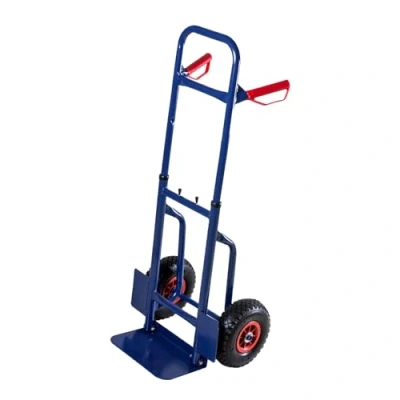 Afbeelding van Transportwagen, inklapbaar, stalen frame, belastbaar tot 200 kg, luchtgevulde profielrubberen banden, wielbescherming, ergonomische handgrepen