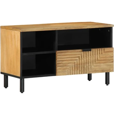 Afbeelding van vidaXL Tv meubel 80x33x46 cm massief mangohout bruin