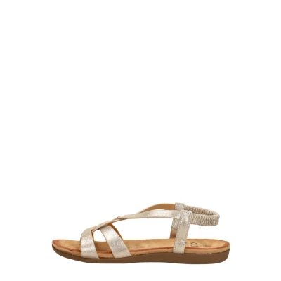 Afbeelding van SUB55 Sandalen Plat goudkleur Maat 38