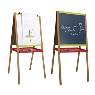 Afbeelding van Jeujura 8747 houten bord groot creatief van hout met tekenfunctie