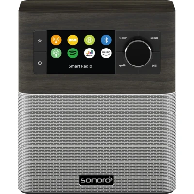 Afbeelding van Sonoro STREAM FM/DAB+ radio internet BlueTooth Wifi Eiken/Zilver