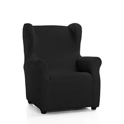 Afbeelding van Martina Home Tunesie Orejero fauteuilhoes met oren, zwart