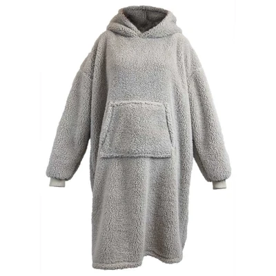 Afbeelding van Unique Living Hoodie Teddy Chateau Grey 70x110cm