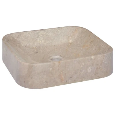 Afbeelding van Gootsteen 40x40x10 cm marmer grijs